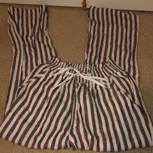 striped dress pants